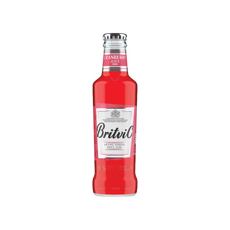 Britvic Cranberry Juice Glass Bottle 24 x 200ml image 0