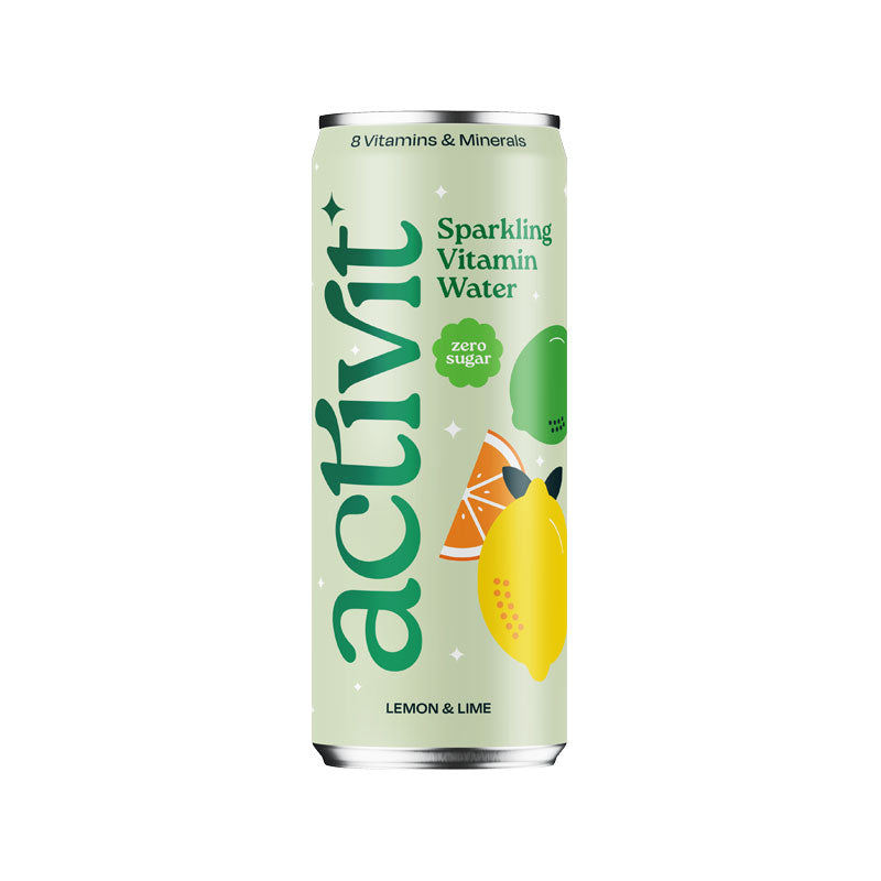 Acti-Vit Sparkling Vitamin Water Lemon, Lime & Orange Aluminium Can 12x330ml