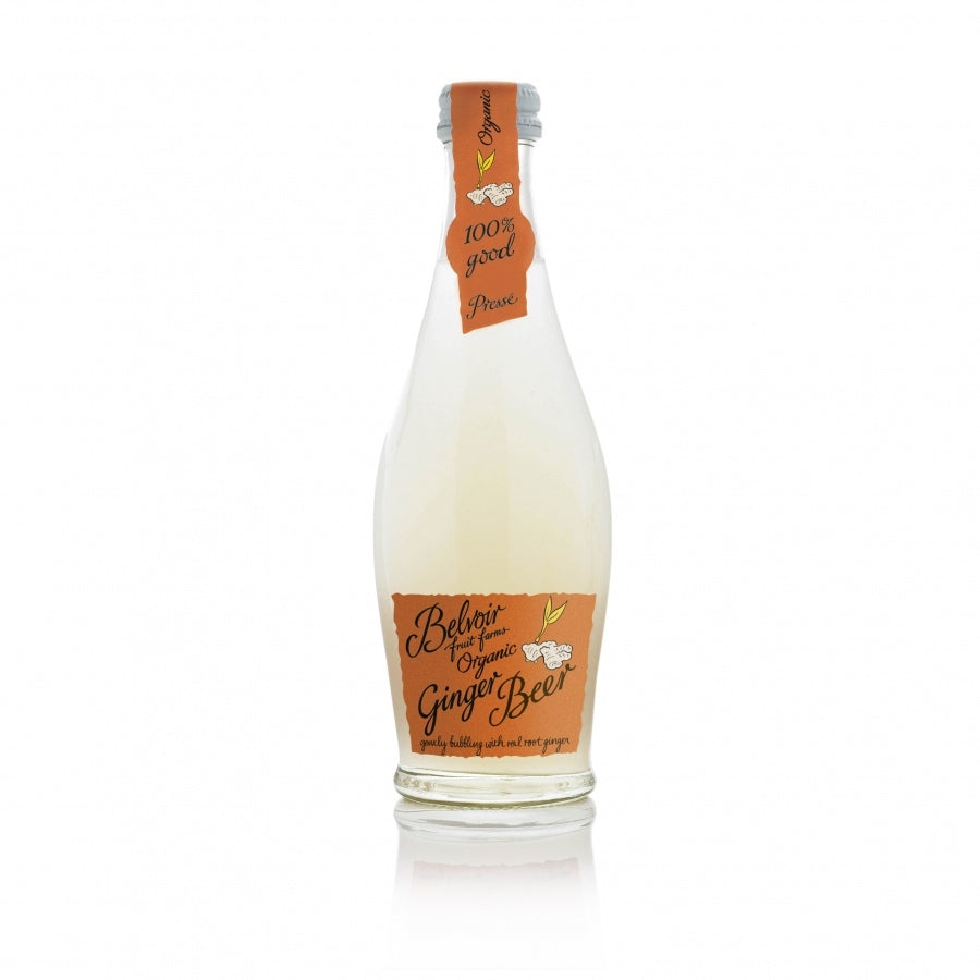 Buy Belvoir Organic Ginger Beer Glass Bottle 24x250ml for home delivery and office delivery by Aqua Amore