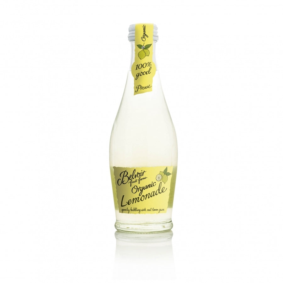 Buy Belvoir Organic Lemonade Glass Bottle 24x250ml for home delivery and office delivery by Aqua Amore