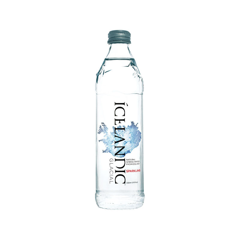 Icelandic Glacial Sparkling Water Glass Bottle 24x330ml