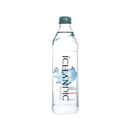 Icelandic Glacial Sparkling Water Glass Bottle 24x330ml