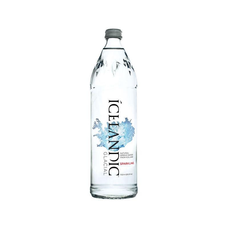 Icelandic Glacial Sparkling Water Glass Bottle 12 x 750ml