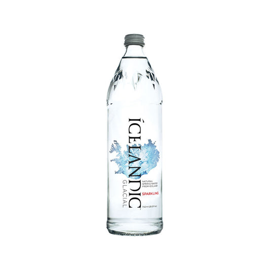 Icelandic Glacial Sparkling Water Glass Bottle 12 x 750ml