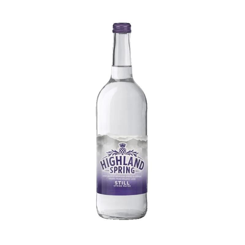 Highland Spring Still Water Glass Bottle 12 x 750ml