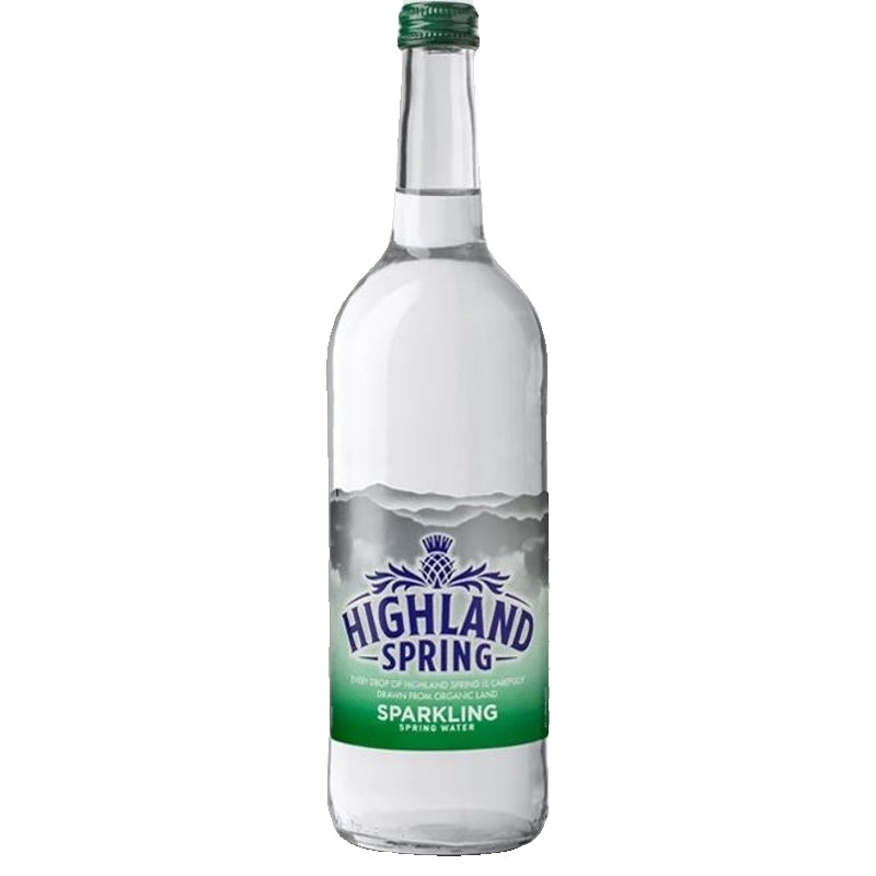 Highland Spring Sparkling Water Glass Bottle 12 x 750ml