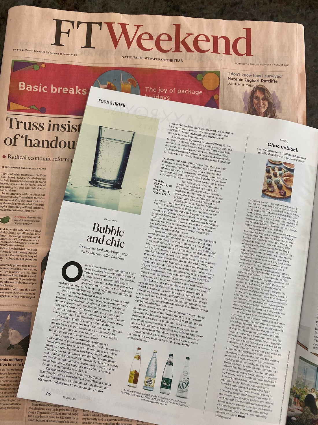 Aqua Amore and Alice Lascelles: Why Natural Mineral Waters Deserve More Attention