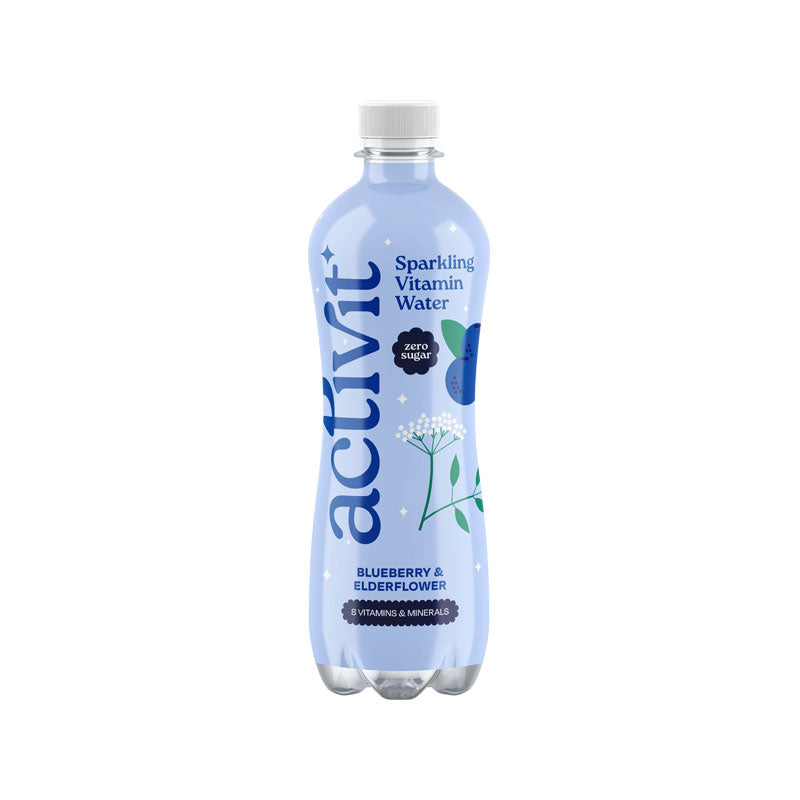Acti-Vit Actiph Sparkling Vitamin Water Blueberry & Elderflower PET 12x500ml