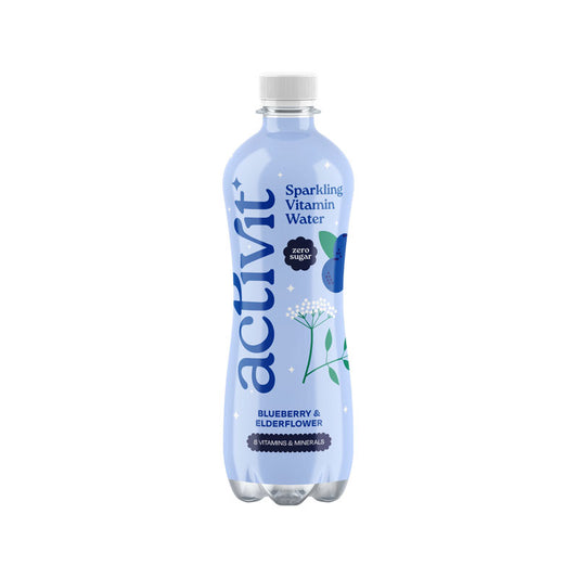 Acti-Vit Actiph Sparkling Vitamin Water Blueberry & Elderflower PET 12x500ml