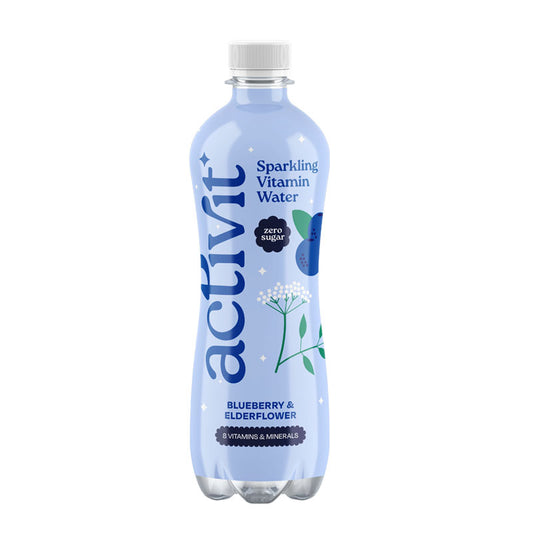Acti-Vit Actiph Sparkling Vitamin Water Blueberry & Elderflower PET 12x500ml