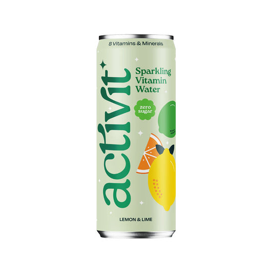 Acti-Vit Sparkling Vitamin Water Lemon, Lime & Orange Aluminium Can 12x330ml