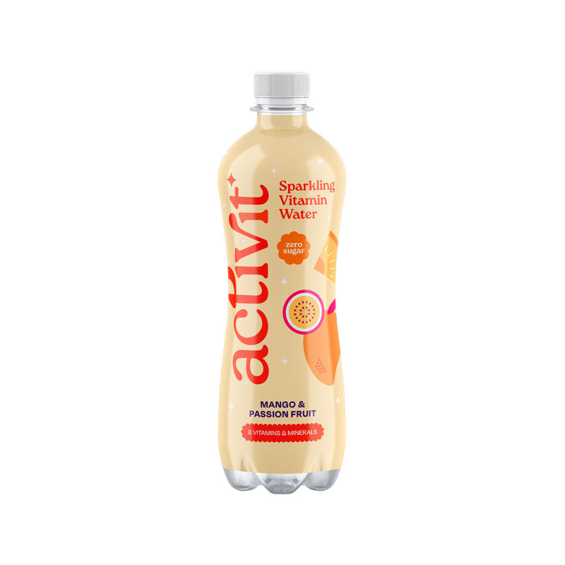 Acti-Vit Actiph Sparkling Vitamin Water Mango & Passion Fruit Plastic Bottle 12x500ml