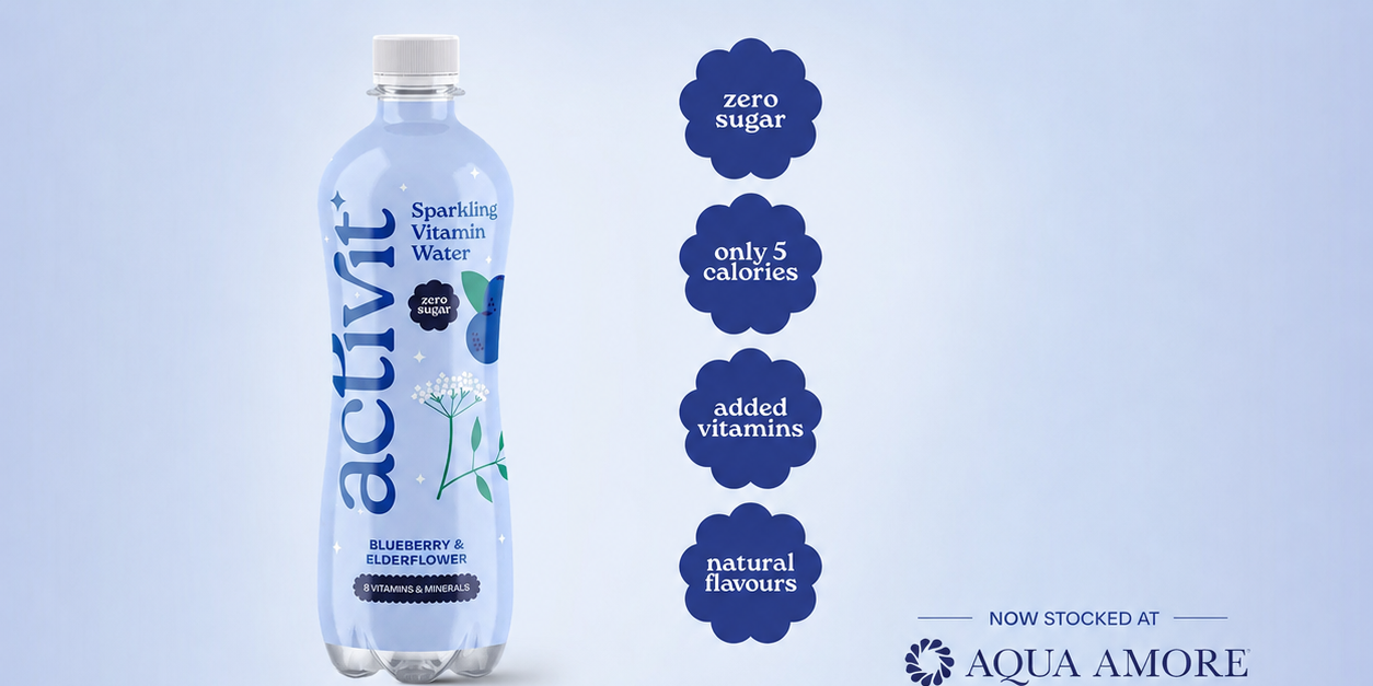 Acti-Vit Actiph Sparkling Vitamin Water Blueberry & Elderflower PET 12x500ml