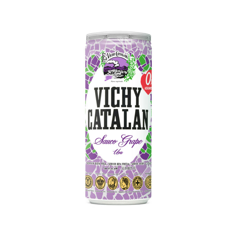 Vichy Catalan - Grape - Sparkling - Slim Can - 24x330ml