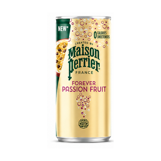 Maison Perrier Forever Passion Fruit Sparkling Water Can 24x330ml